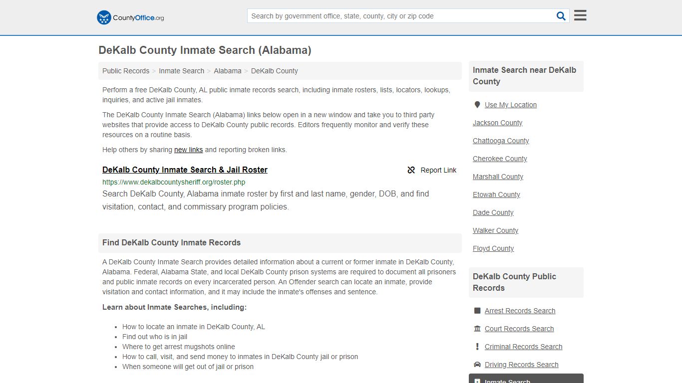 Inmate Search - DeKalb County, AL (Inmate Rosters & Locators)